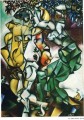 Adán y Eva contemporáneo Marc Chagall